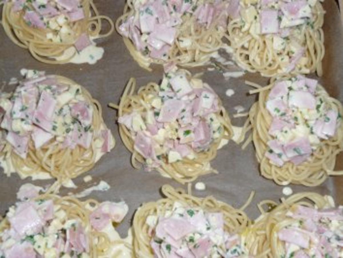 Spaghettinester überbacken - Rezept - Bild Nr. 3