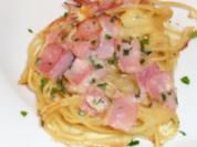 Spaghettinester überbacken - Rezept