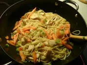 Gebratene Nudeln curry - Rezept