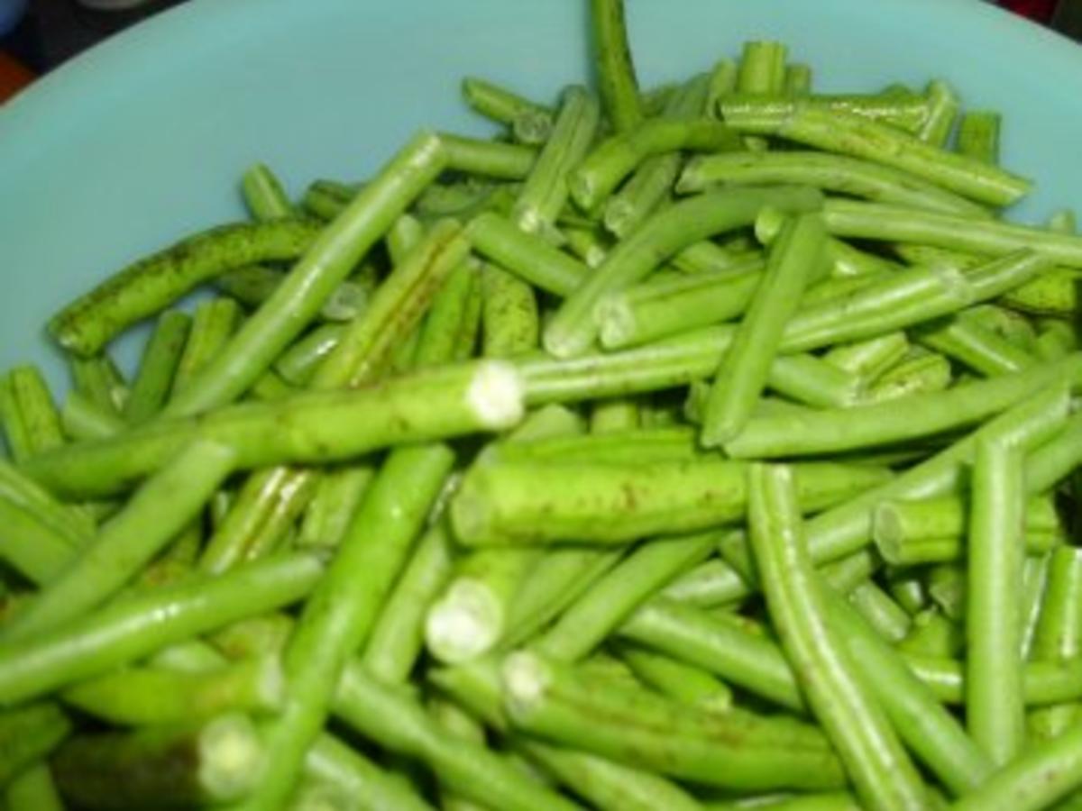 Bohnensalat süss-sauer eingekocht, Resteverwertung - Rezept - kochbar.de