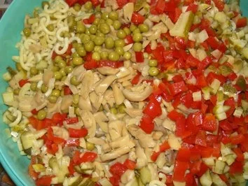 Party/Fete:   NUDELSALAT - Rezept - Bild Nr. 2