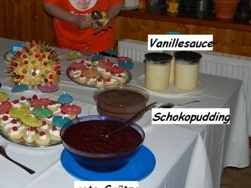 Party/Fete:   DESSERT`S mit VANILLESAUCE - Rezept