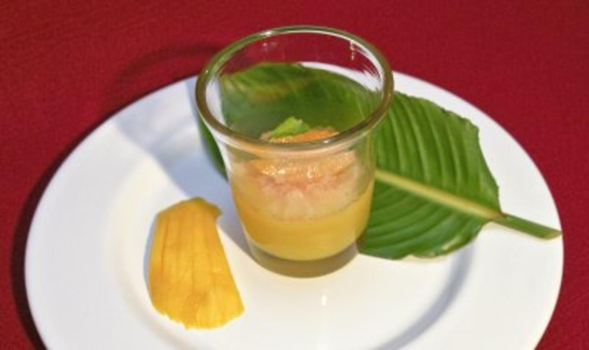 Bilder für Orangen-Campari-Sorbet mit Mango (Thomas Anders) - Rezept