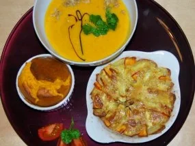 Rezept: Trilogie vom Kürbis Trilogie vom Kürbis - Rezept