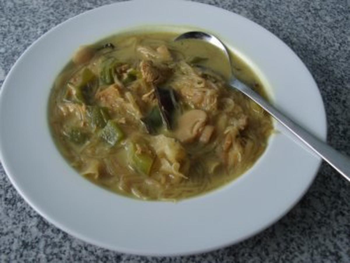 Bilder für Chinesische Suppe mit Kokosmilch - Rezept