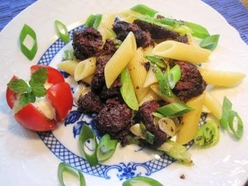 Blutwurst kurzgebraten mit Nudeln - Rezept - Bild Nr. 7