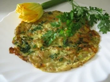 Rezept: Frittata con fiori di zucchine Bild Nr. 4 Frittata con fiori di zucchine - Rezept - Bild Nr. 4
