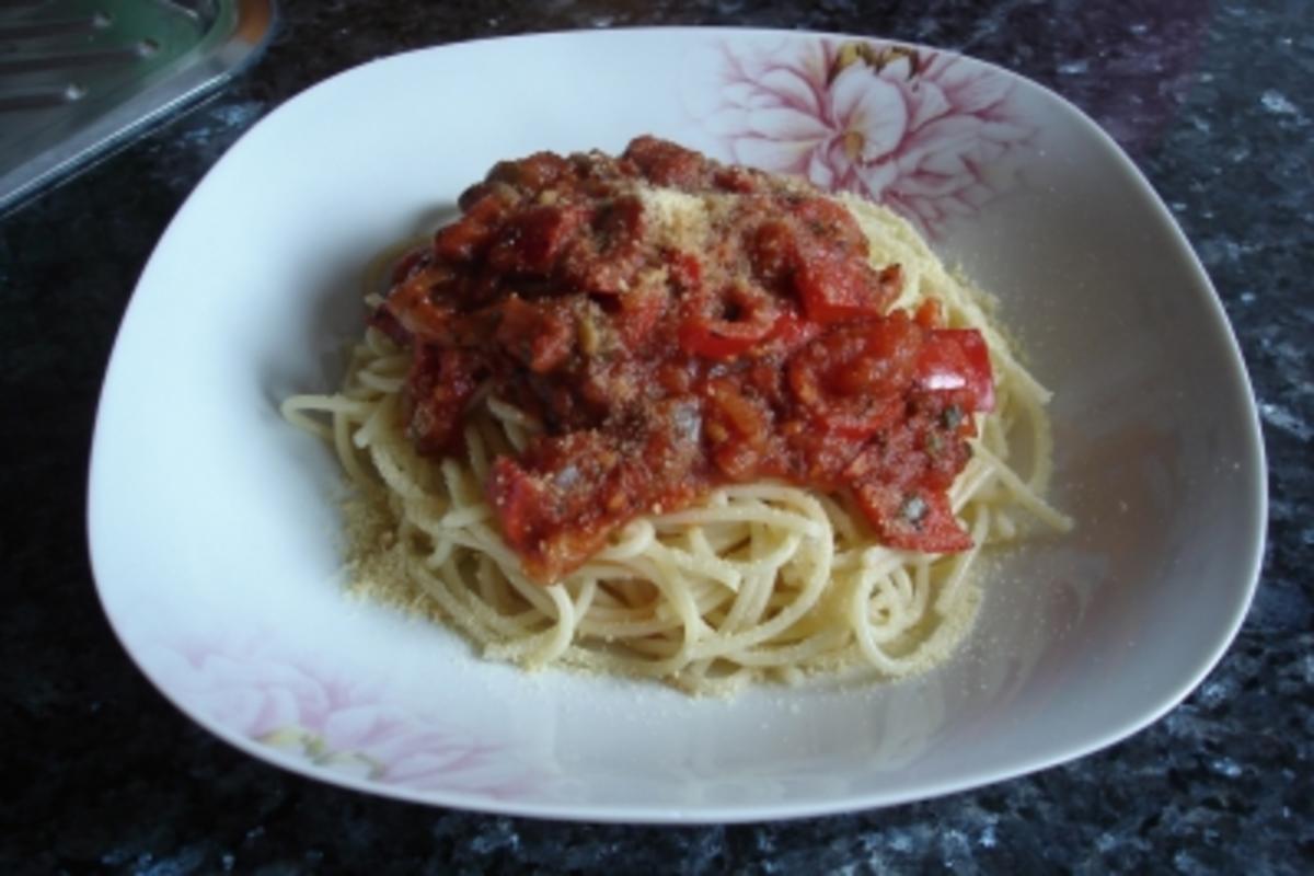 Spaghetti all´arrabiata - Rezept