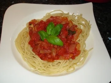 Spaghetti all´arrabiata - Rezept