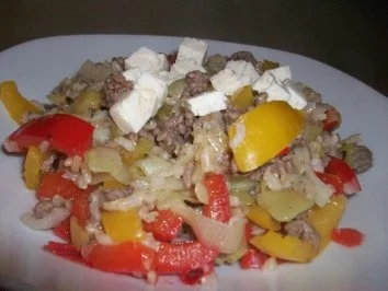 Rezept: Hack-Feta-Pfanne Bild Nr. 3 Hack-Feta-Pfanne - Rezept - Bild Nr. 3