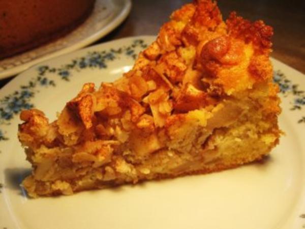 Apfelkuchen mit Zimt und Mandeln - schnell &amp; einfach - von mimi