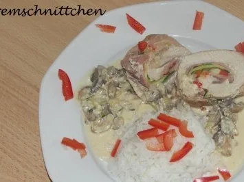 Puten - Gemüse - Röllchen - Rezept