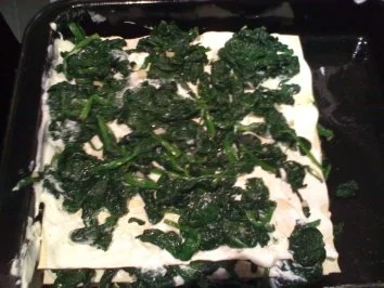 Spinat Lasagne mit Frischkäse - Rezept
