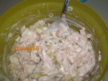 Rezept: Brotaufstrich: Fleischsalat Bild Nr. 4 Brotaufstrich: Fleischsalat - Rezept - Bild Nr. 4