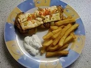 Lendenspieß mit Schafskäse - Rezept