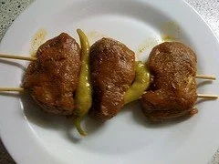 Rezept: Lendenspieß mit Schafskäse Bild Nr. 3 Lendenspieß mit Schafskäse - Rezept - Bild Nr. 3