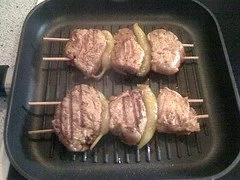 Rezept: Lendenspieß mit Schafskäse Bild Nr. 4 Lendenspieß mit Schafskäse - Rezept - Bild Nr. 4