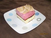 Käsekuchen mit Himbeerbaiserhaube - Rezept