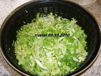 Rezept: Nudelpfanne mit Eiern ,Schinken und Endiviensalat Bild Nr. 8 Nudelpfanne mit Eiern ,Schinken und Endiviensalat - Rezept - Bild Nr. 8