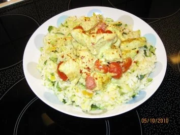 Rezept: Hähnchen in Kokos - Curry - Sauce Hähnchen in Kokos - Curry - Sauce - Rezept