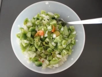 Rezept: Chutney mit grünen Tomaten Bild Nr. 3 Chutney mit grünen Tomaten - Rezept - Bild Nr. 3