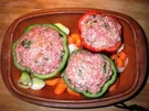 Gefüllte Paprikaschote aus dem Römertopf - Rezept