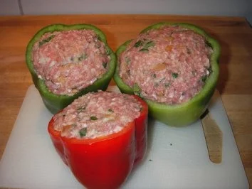Gefüllte Paprikaschote aus dem Römertopf - Rezept - Bild Nr. 2