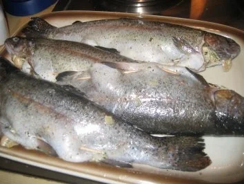 Fisch: Gefüllte Mandel - Forellen - Rezept - Bild Nr. 4