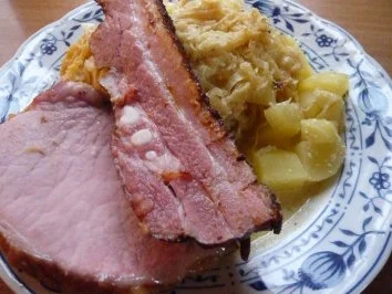 Rezept: Sauerkraut-Auflauf mit Kassler und Wammerl Bild Nr. 7 Sauerkraut-Auflauf mit Kassler und Wammerl - Rezept - Bild Nr. 7