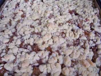 Rezept: Zwetschgenkuchenblech mit Streuseln Zwetschgenkuchenblech mit Streuseln - Rezept