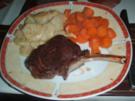 Hirschkoteletts mit Kürbis-Gratin und Karrottengemüse - Rezept