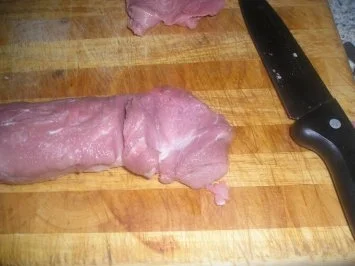 Rezept: Schnitzelchen vom Schweinslugenbraten (Schweinefilet) Bild Nr. 3 Schnitzelchen vom Schweinslugenbraten (Schweinefilet) - Rezept - Bild Nr. 3