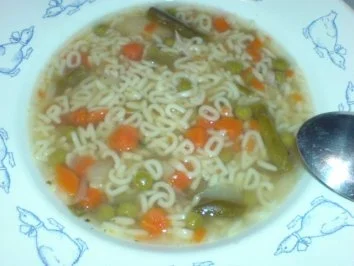 Rezept: Nudelsuppe mit Hähnchenfleisch und Mägen Bild Nr. 2 Nudelsuppe mit Hähnchenfleisch und Mägen - Rezept - Bild Nr. 2