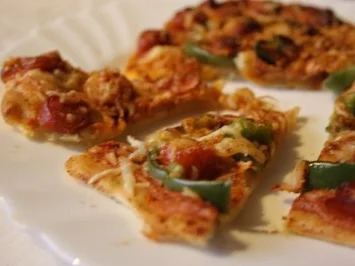 Rezept: Pizza "Scharfer Spanier" Pizza "Scharfer Spanier" - Rezept