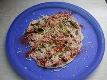 Rezept: Pizza "Scharfer Spanier" Bild Nr. 5 Pizza "Scharfer Spanier" - Rezept - Bild Nr. 5