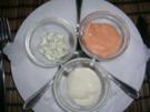 Brot mit verschiedenen Dips - Entree - Geburtstagsmenü - Rezept