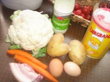 Rezept: Blumenkohl-Speck-Auflauf Bild Nr. 2 Blumenkohl-Speck-Auflauf - Rezept - Bild Nr. 2