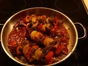 Schaschlik in feuriger Soße - Rezept