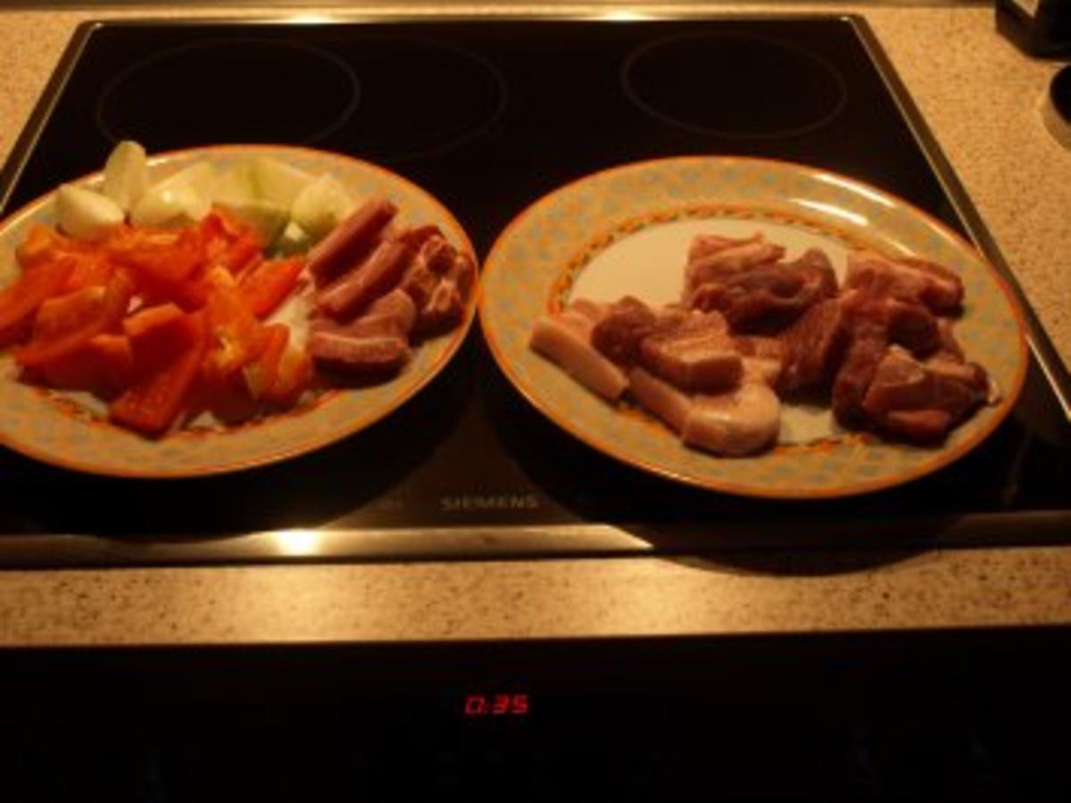 Schaschlik in feuriger Soße - einfach - 111 kcal/100g