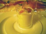 Flan von der Pastinake mit Pernod-Sabayone und Nocke vom Orangen- Lachs - Rezept