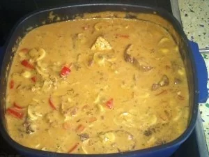 boto's Filettopf mit Schweine-, Rinder-  und Putenfilet in Wein-Sahne-Sauce - Rezept - Bild Nr. 4