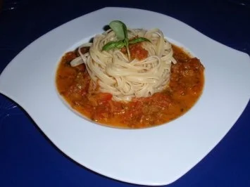 Spaghetti mit Tomaten-Basilikum-Soße - Rezept - Bild Nr. 8