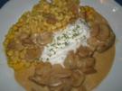 Schweinelendchen" a la Kasnudel" - Rezept