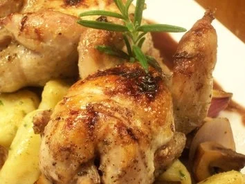 lackierte Wachteln auf Trüffelgnocchi und einer Jus von der Ente - Rezept - Bild Nr. 10