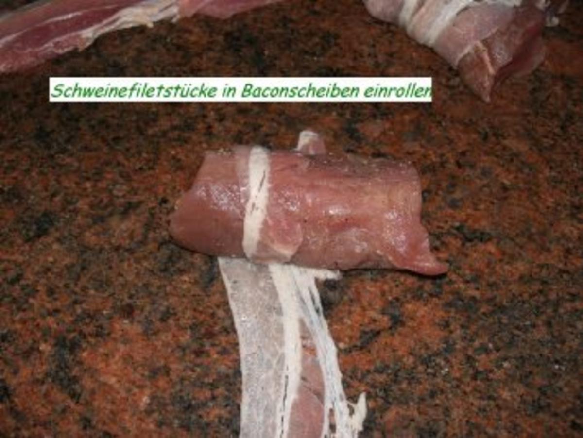 Fleisch:     SCHWEINEFILET in BACON - Rezept - Bild Nr. 5