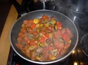 Zucchini-Merguez-Pfandl - Rezept