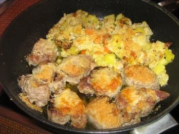 Medaillions vom Schweinefilet  mit Parmesankruste an Blumenkohl-Auflauf - Rezept - Bild Nr. 3