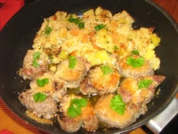 Medaillions vom Schweinefilet  mit Parmesankruste an Blumenkohl-Auflauf - Rezept - Bild Nr. 4