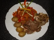 Putenleber in Portwein mit Champignon-Austernpilze ..... - Rezept