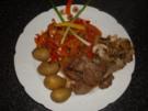 Putenleber in Portwein mit Champignon-Austernpilze ..... - Rezept